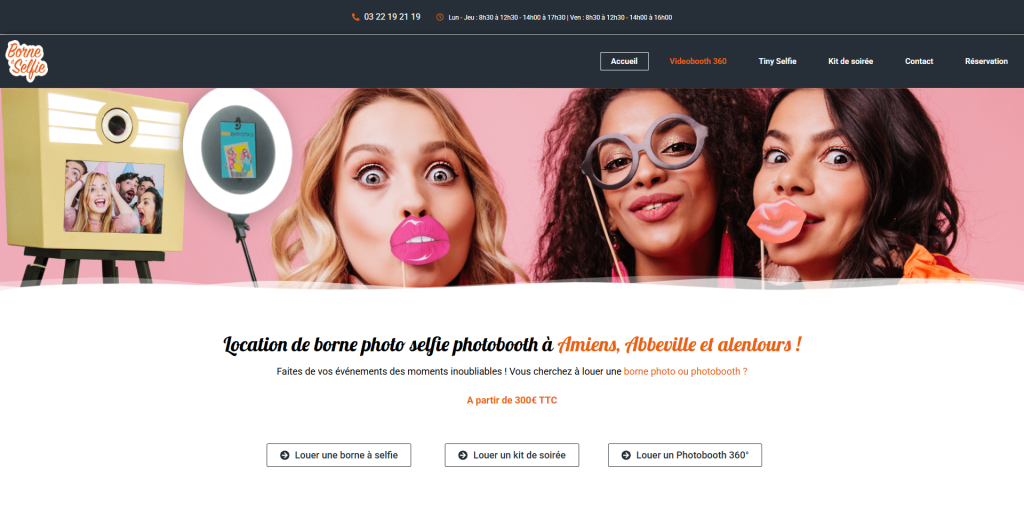 Location de bornes à Selfie - Nord-Image